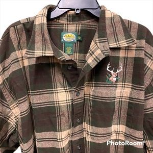 Cabela’s Heavy weight~Flannel~Long Sleeve~3XL Tall‎